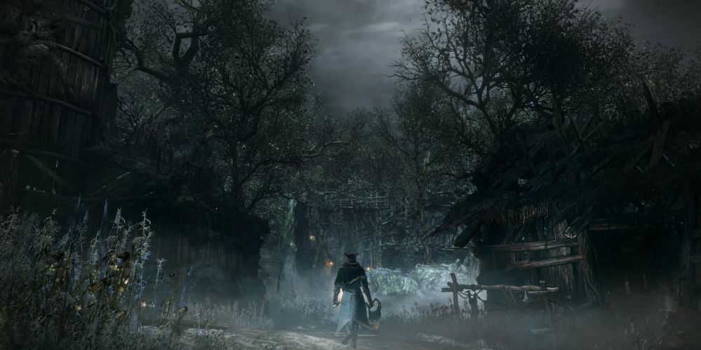 The Hunter enters the Forbidden Woods Bloodborne