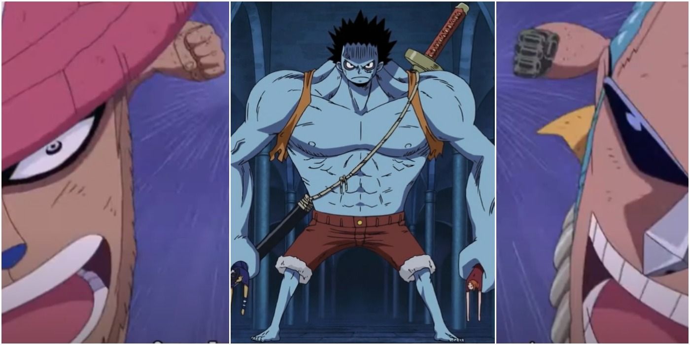 Chopper, Nightmare Luffy, and Franky