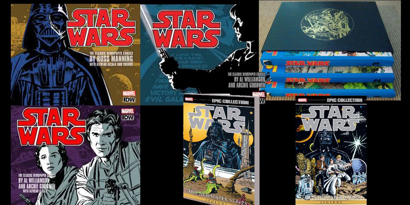 The Star Wars news strips have been collected by a few publishers