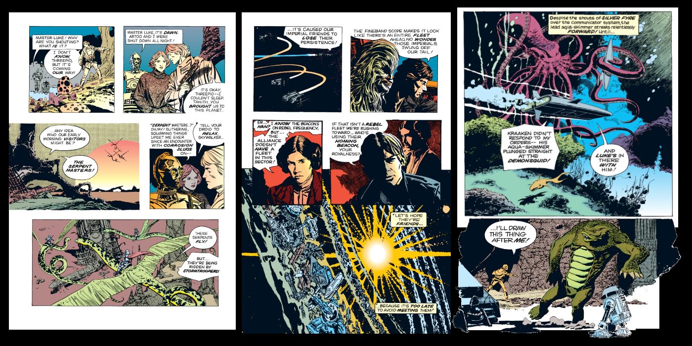 Archie Goodwin and Al Williamson crafted side adventures that took place between the two films 