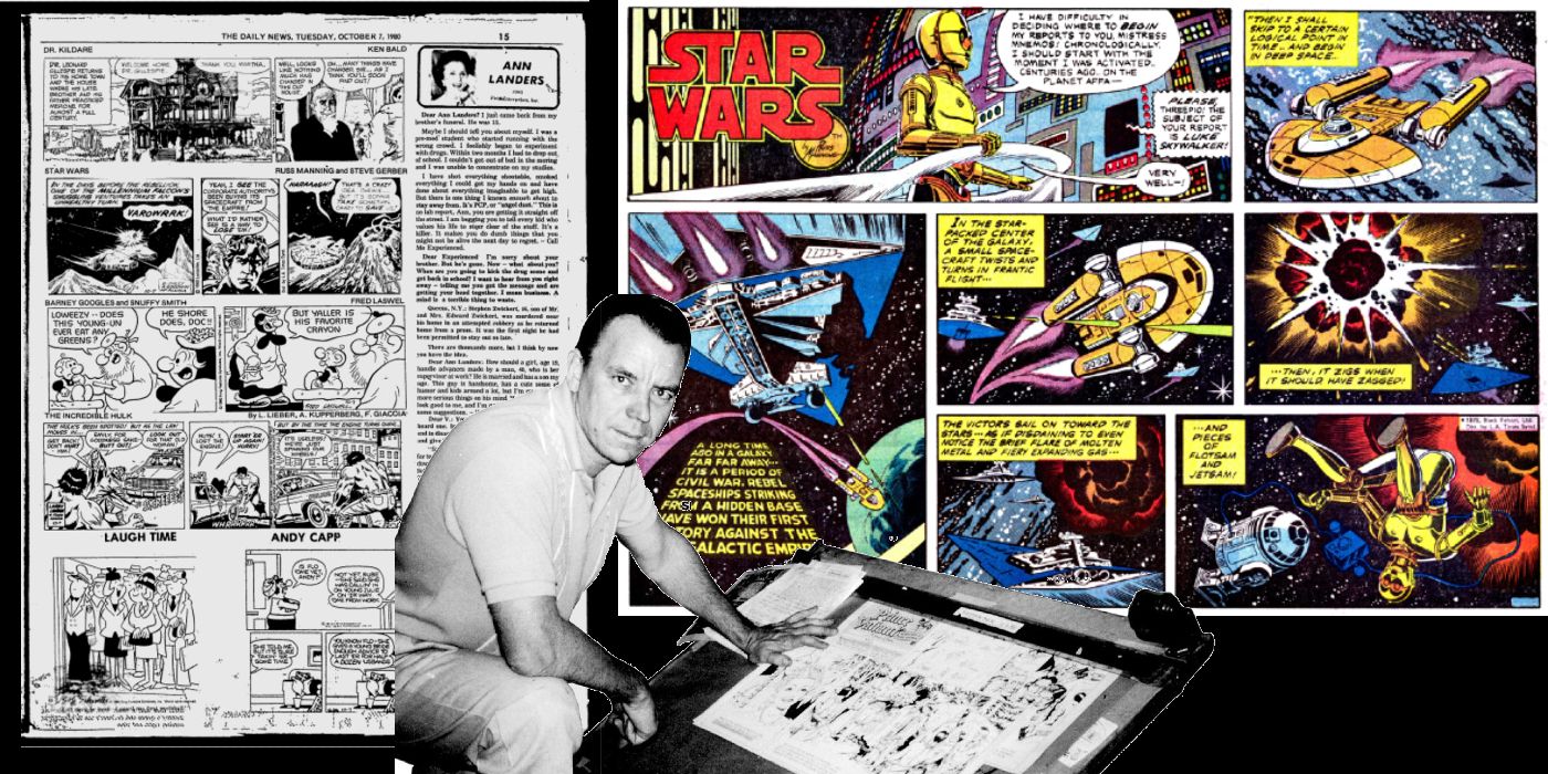 Russ Manning wrote the first daily and Sunday strips