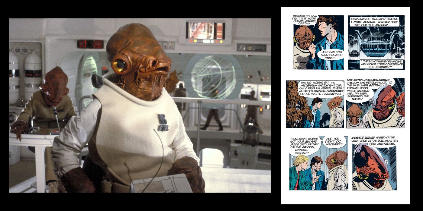  Admiral Ackbar's first appearance was in the newspaper strip
