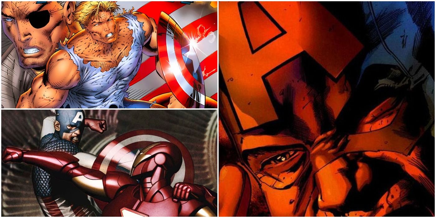 Captain America Collage Civil War Heroes Reborn Ultimate