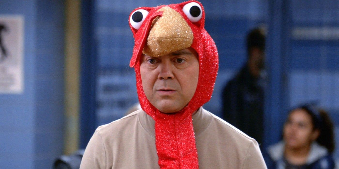 Charles Boyle dressed like a turkey for Thanksgiving in Brooklyn Nine-Nine