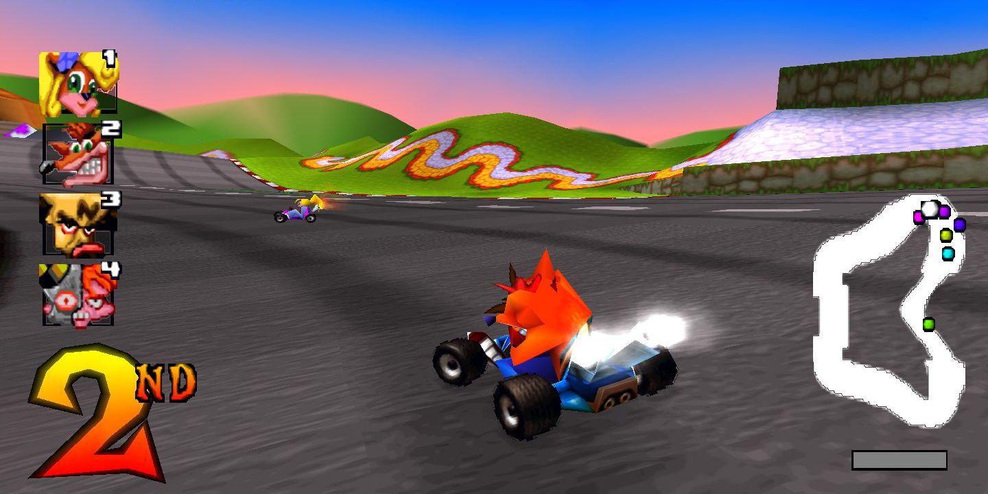Crash Bandicoot racing at Coco Park