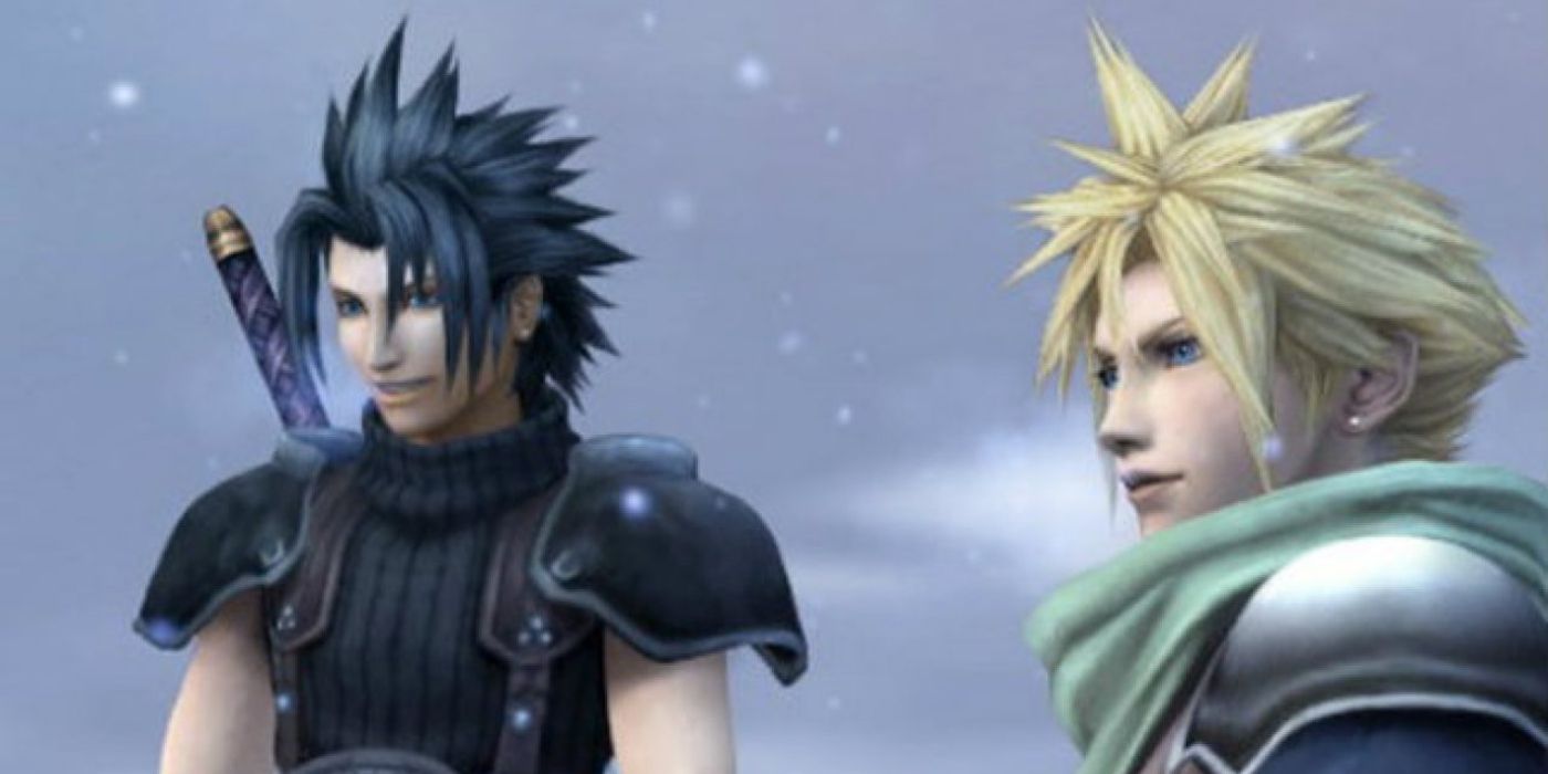 Zack e Cloud em Crisis Core: Final Fantasy VII