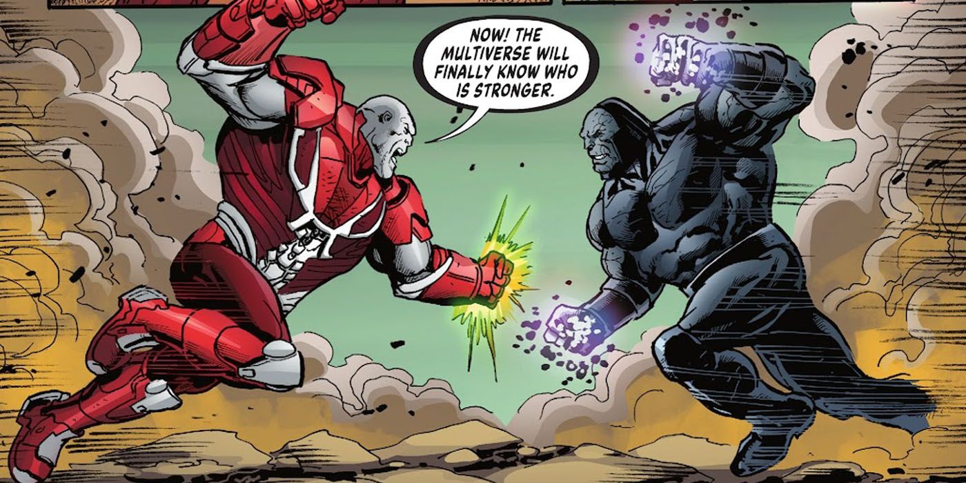 DC's Thanos Tartarus and Darkseid battle