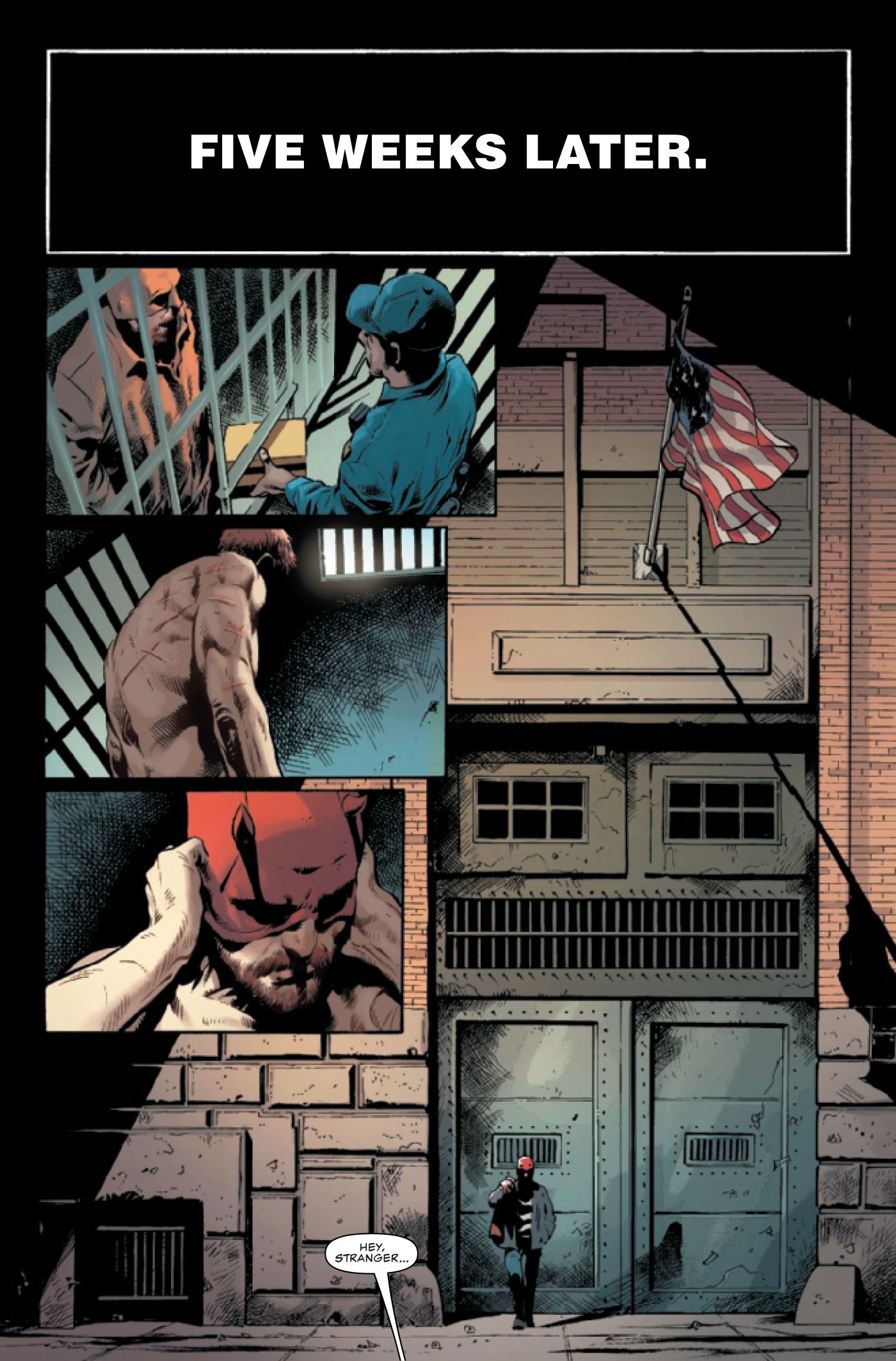 Daredevil (Matt Murdock) is released from prison.