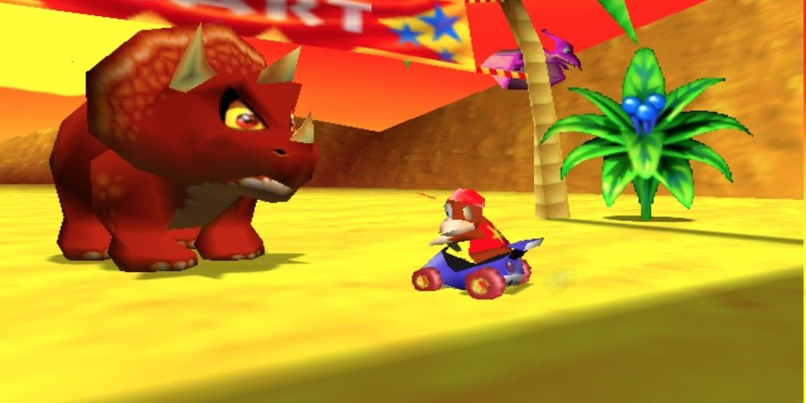 Games Diddy-Kong Race Triceratops 