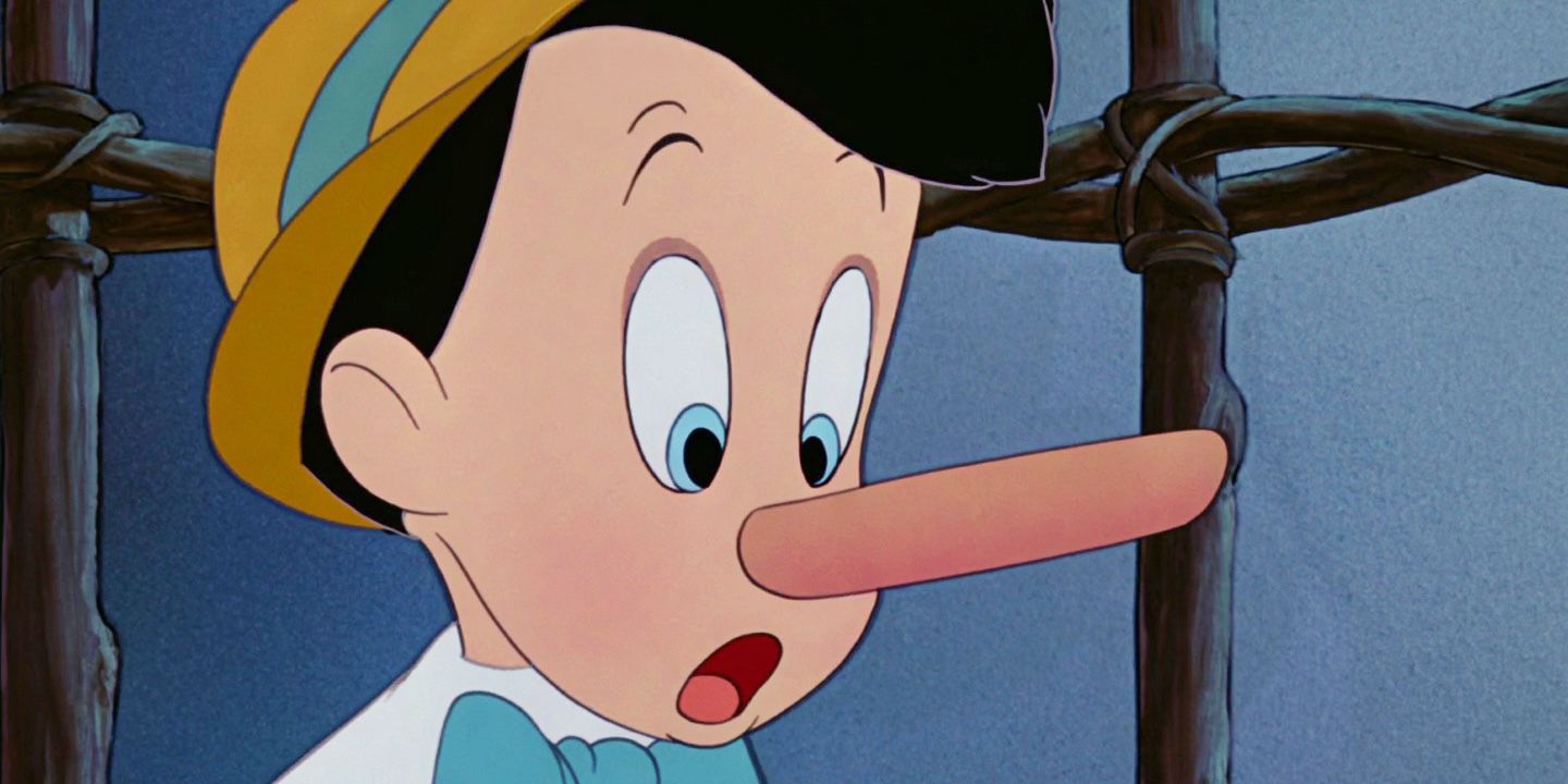 Disney Pinocchio lying