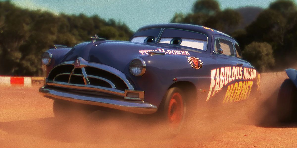 Doc Hudson racing in the dirt