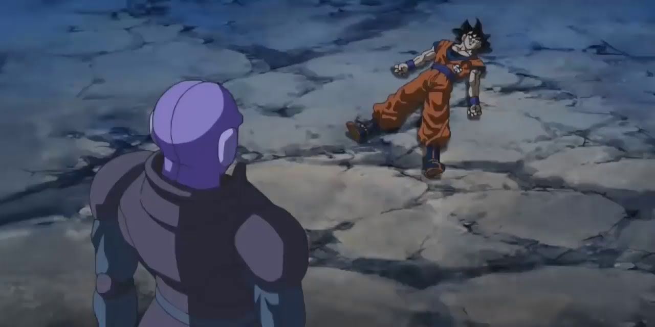 Hit assassinates Goku during a battle in Dragon Ball Super