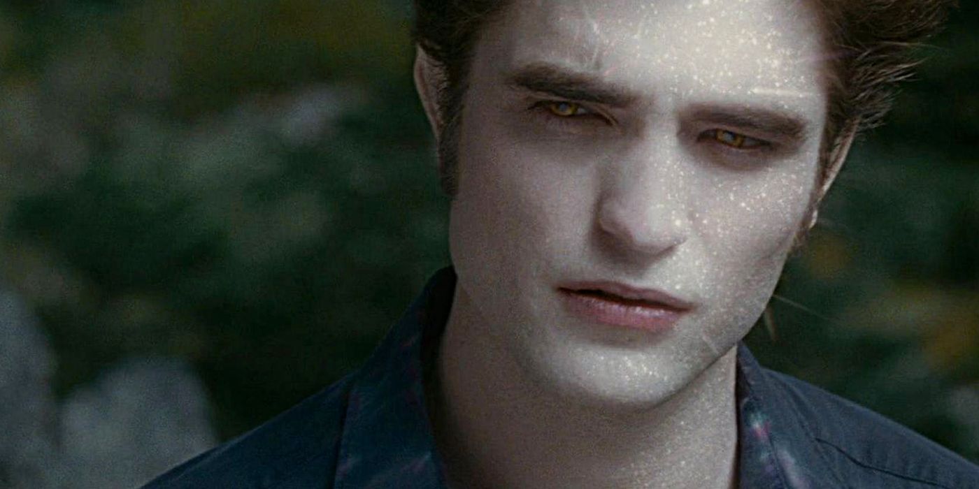 Edward Cullen sparkling in The Twilight Saga