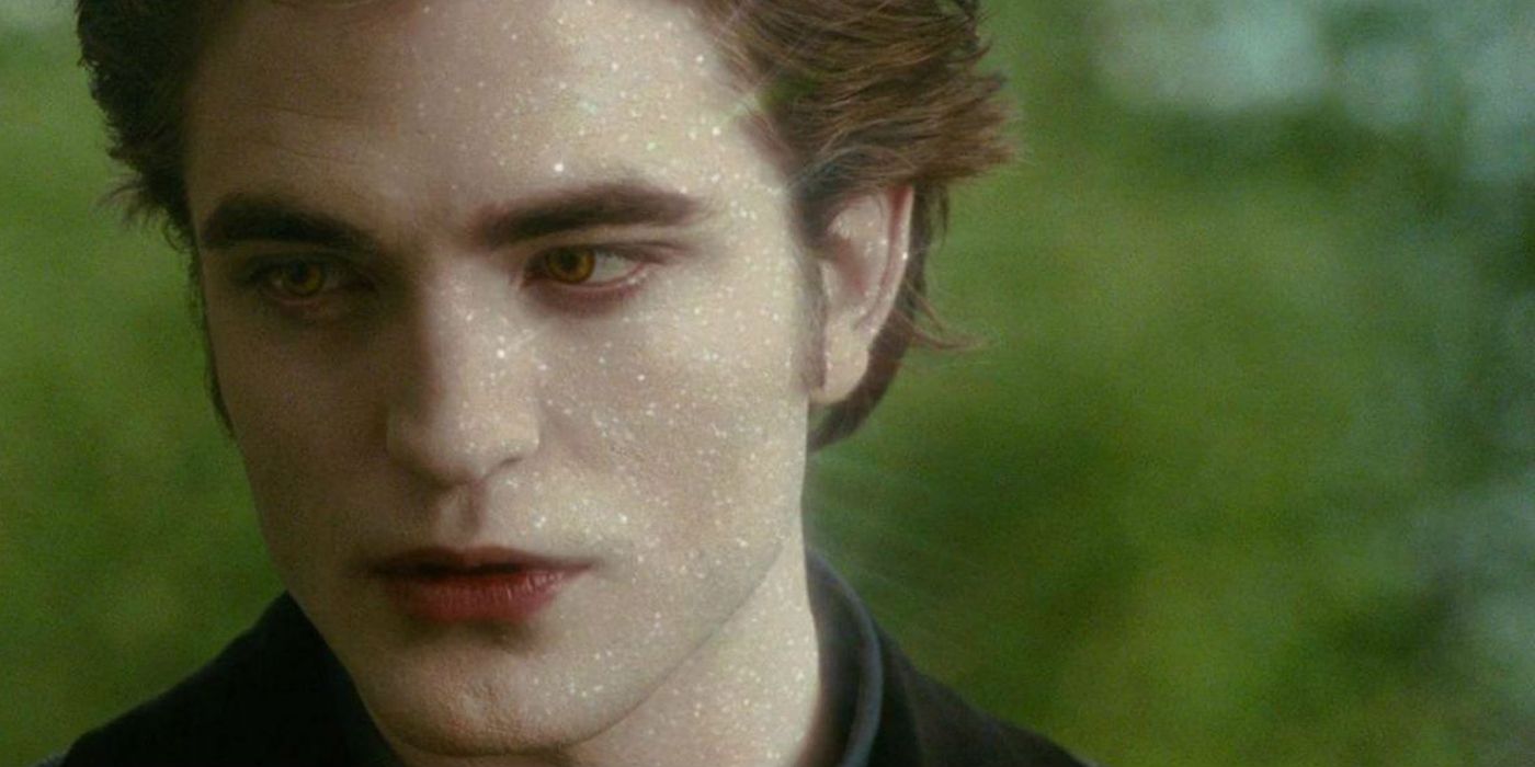 Edward Cullen's skin sparkles under sunlight in Twilight