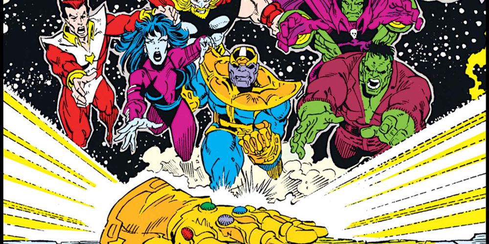 eros thanos and others scramble for the gauntlet