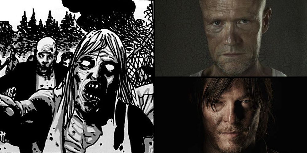 zombies from twd and the dixon brothers