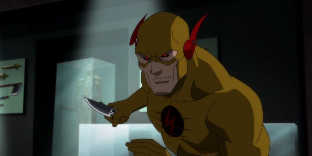 Eobard Thawne, the Reverse-flash confronting Barry Allen