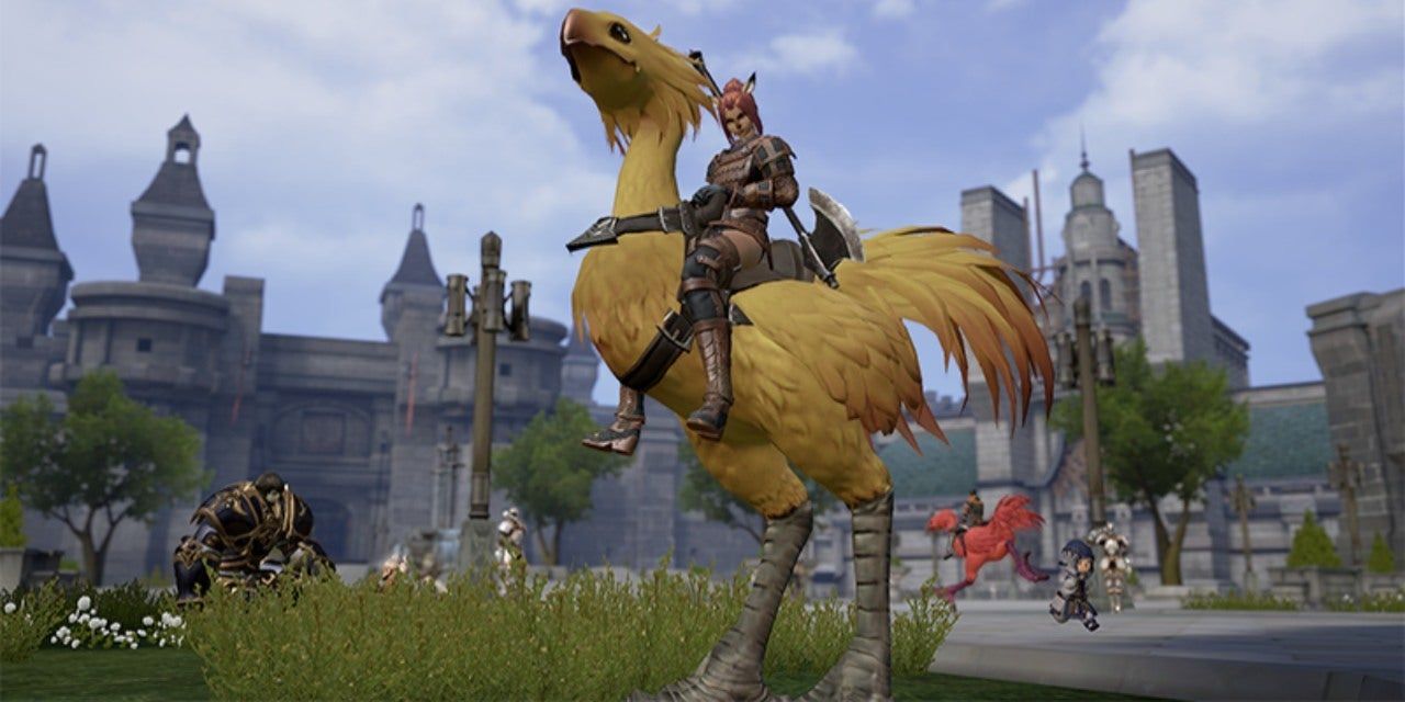 Character on a Chocobo - FFXI