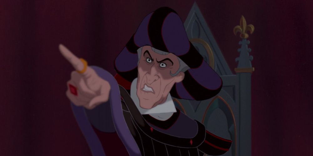 Frollo weaponizing religion in The Hunchback of Notre Dame