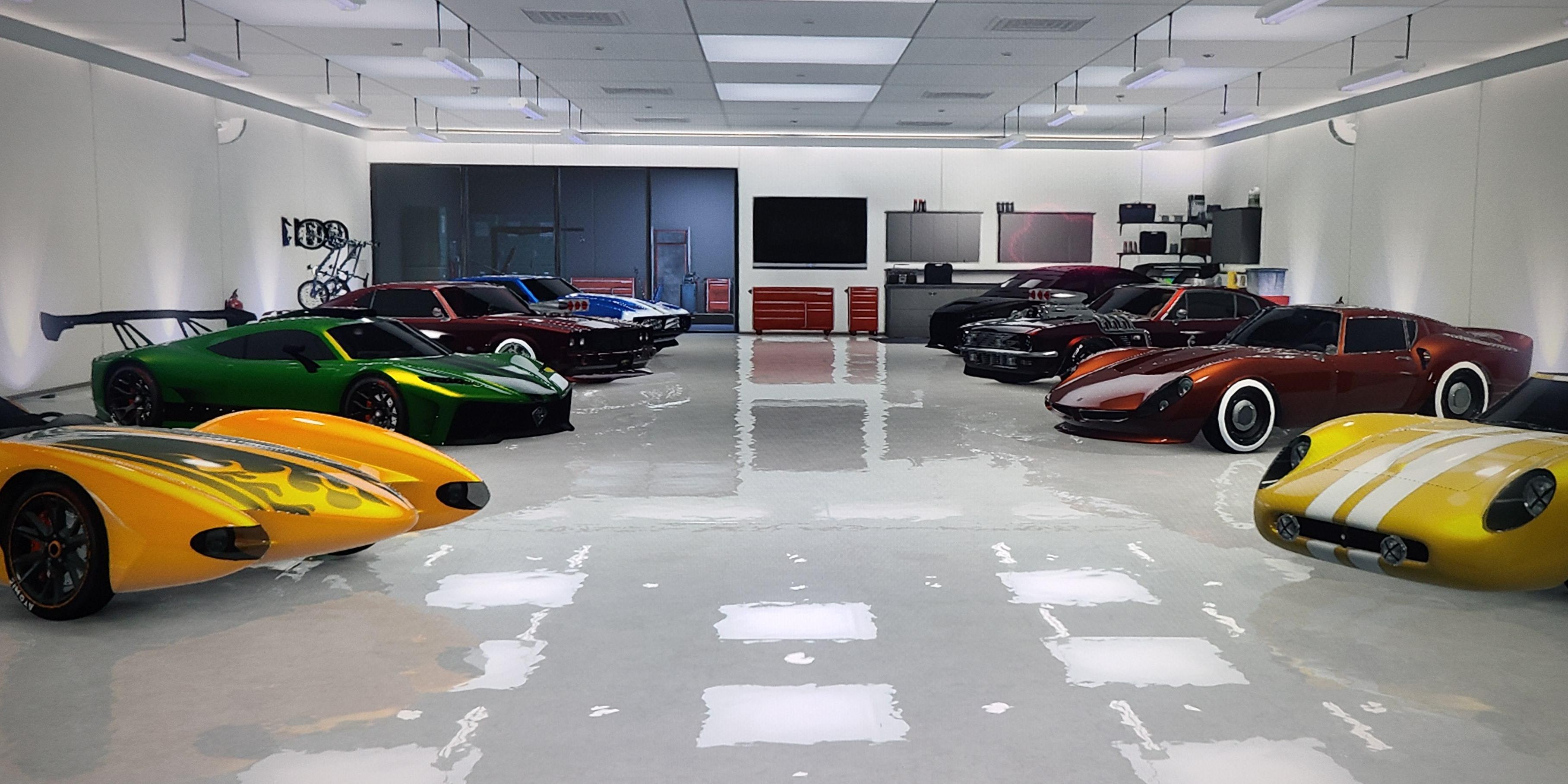 Garage dans GTA V plein de véhicules