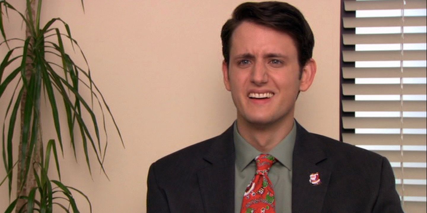 Gabe Lewis laughs uncomfortably on The Office