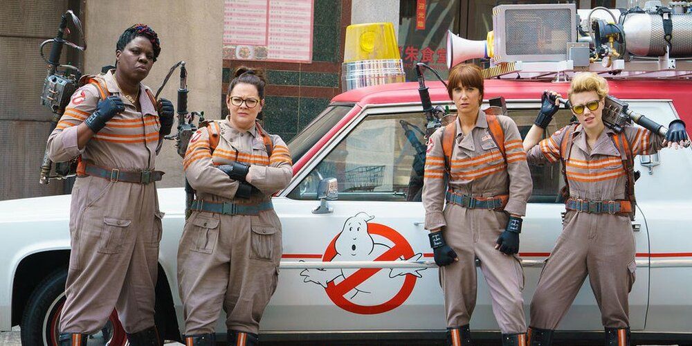 Jillian, Abby, Erin and Patty in the 2016 Ghostbusters movie