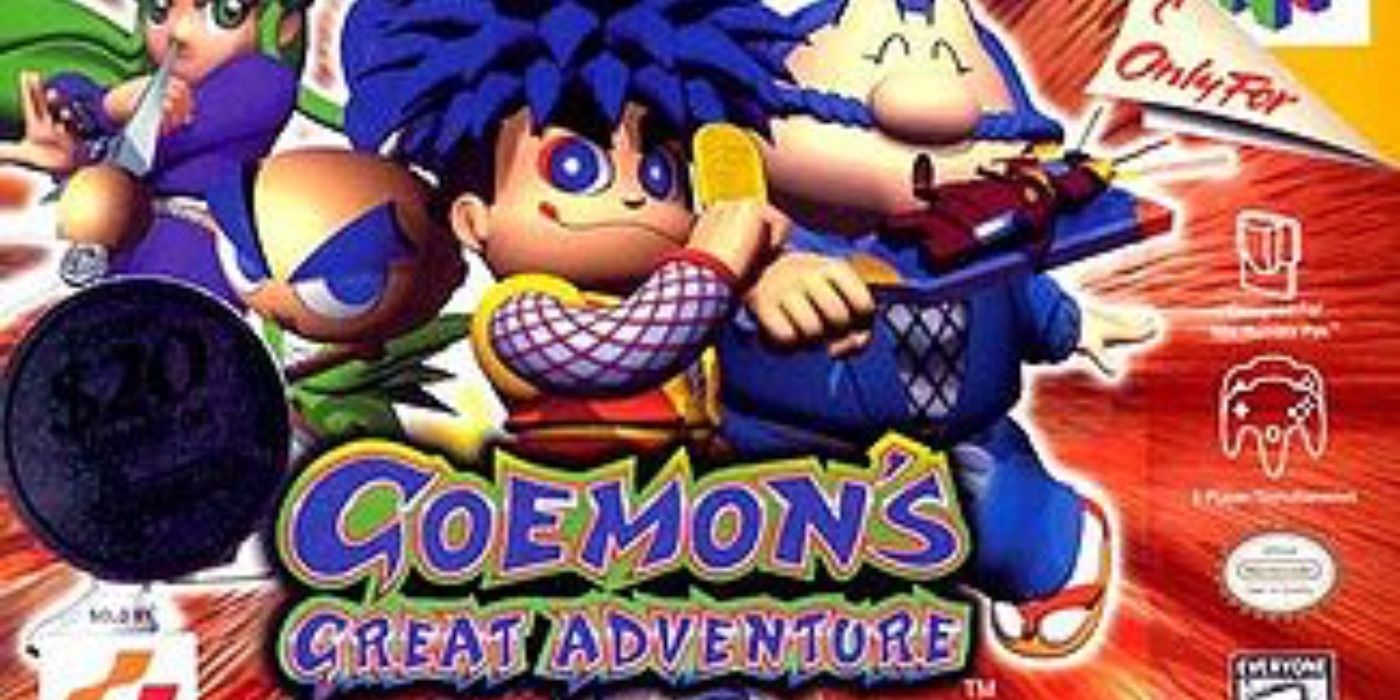 Goemons great adventure box n64