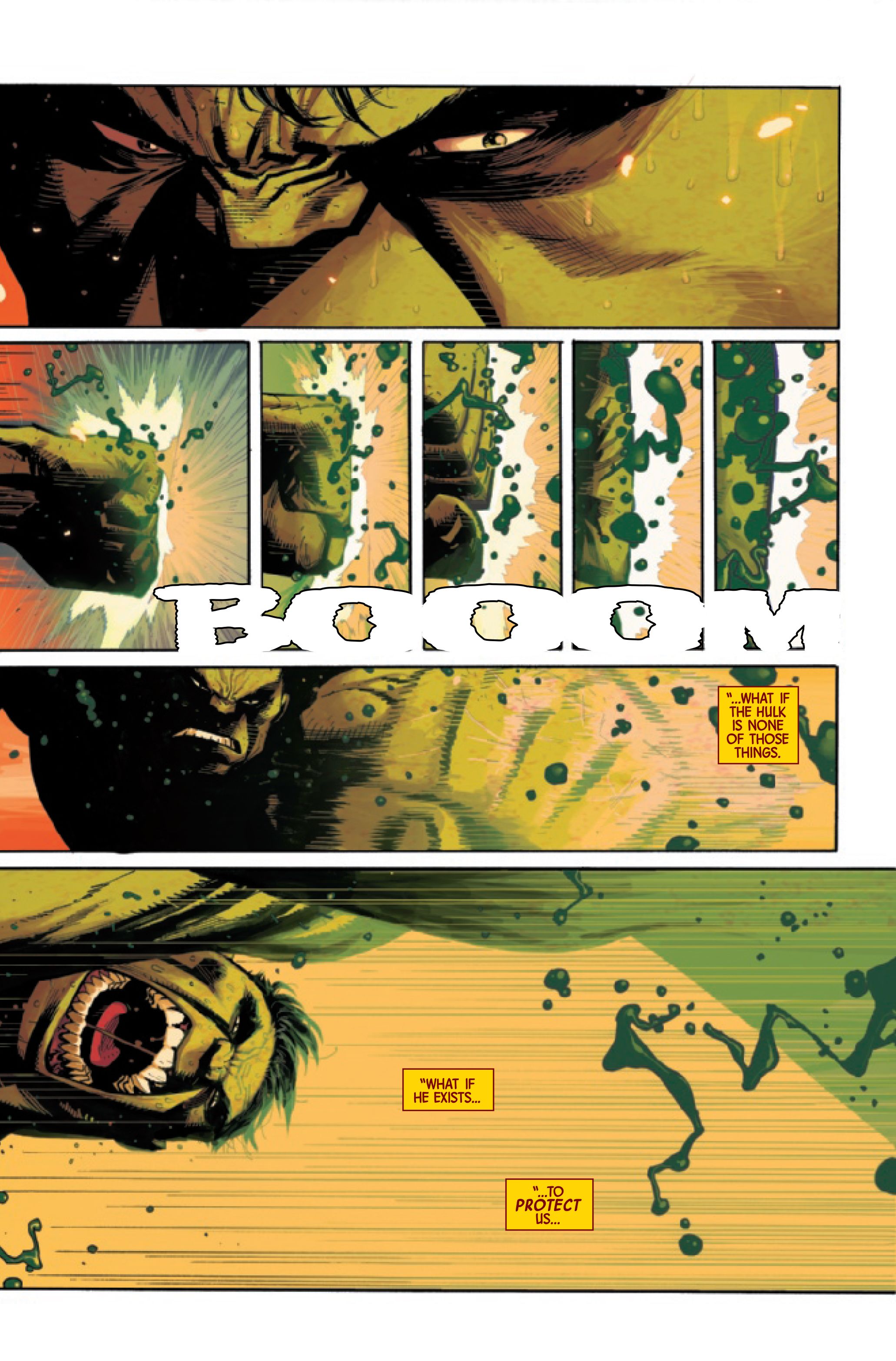 Page 3 of Hulk #1, by Donny Cates, Ryan Ottley and Frank Martin.