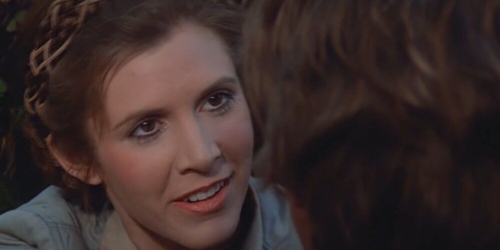 Leia tells Han that Luke is her brother Star Wars Return of the Jedi