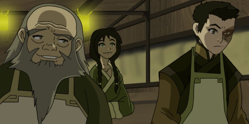 Iroh Jin and Zuko in Avatar The Last Airbender tea shop