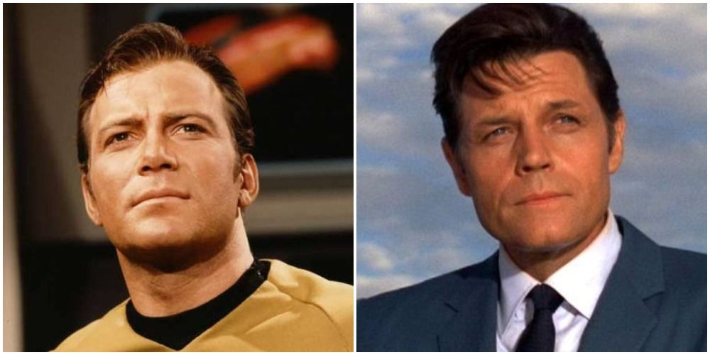 William Shatner as Captain James T. Kirk and Jack Lord Star Trek The Original Series