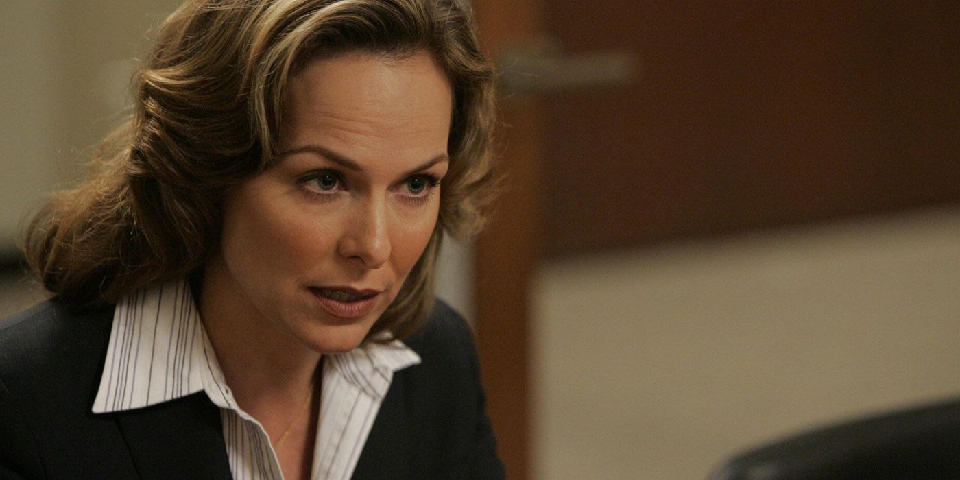 Jan Levinson from The Office looking angry and staring off camera