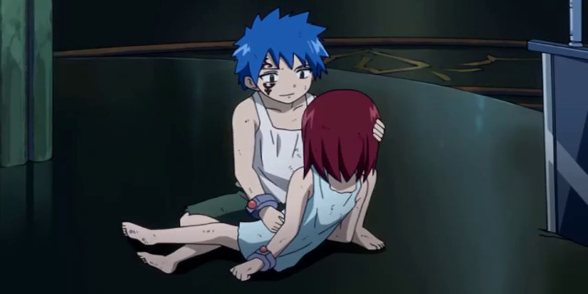 Jellal and Erza as kids
