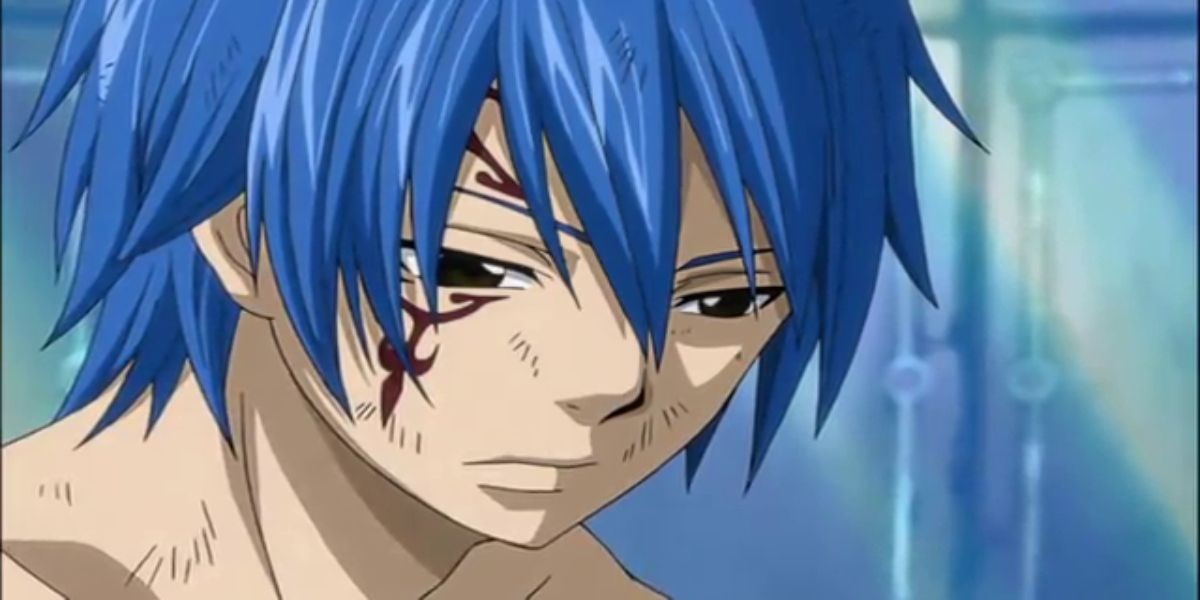 Jellal thinking of Erza in Fairy Tail.