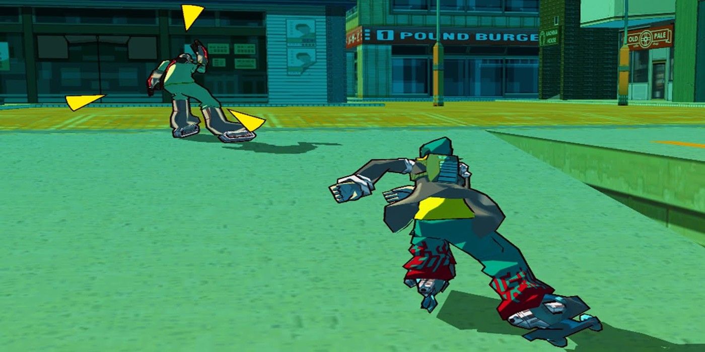 Players skating in Jet Set Radio Future