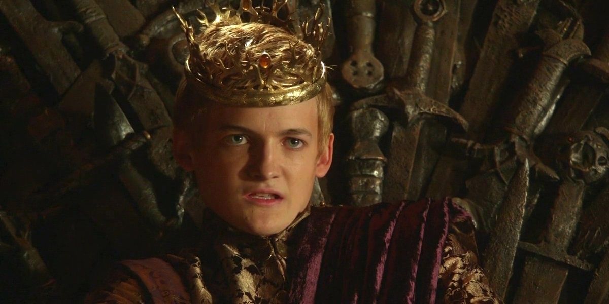 King Joffrey Baratheon on the Iron Throne Game of Thrones