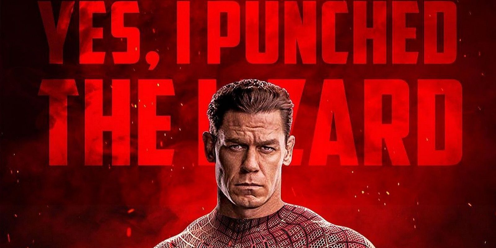 John Cena punched The Lizard in the Spider-Man: No Way Home trailer thanks to fan art.