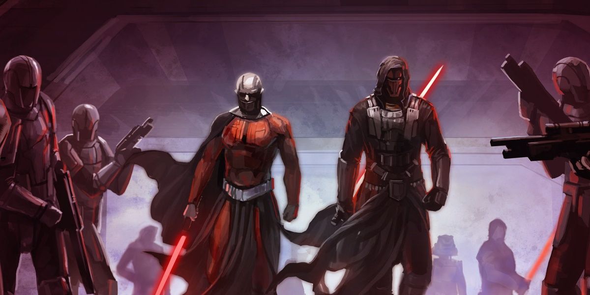 Revan and Darth Malak in Star Wars: Knights of the Old Republic game