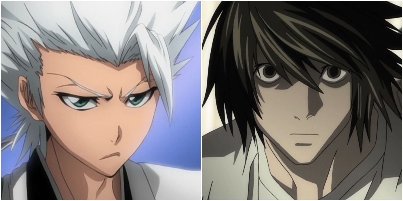 L from Death Note and Toshiro Hitsugaya from Bleach