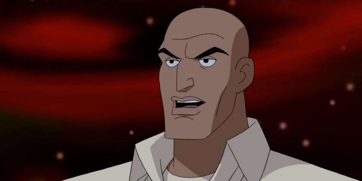 Lex Luthor delivers a speech to Amazo in Justice League Unlimited