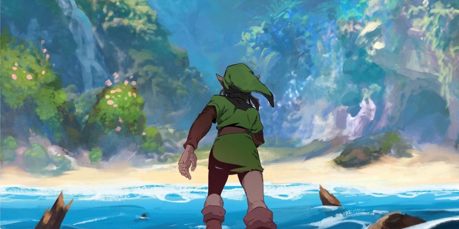 Artist Imagines BREATH OF THE WILD 2 with Art in LINK'S AWAKENING Style —  GeekTyrant