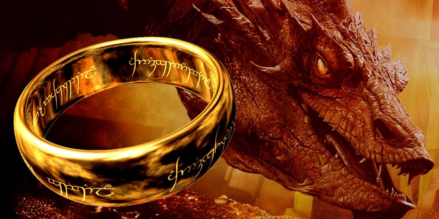 Lord of the Rings Smaug and the One Ring Header
