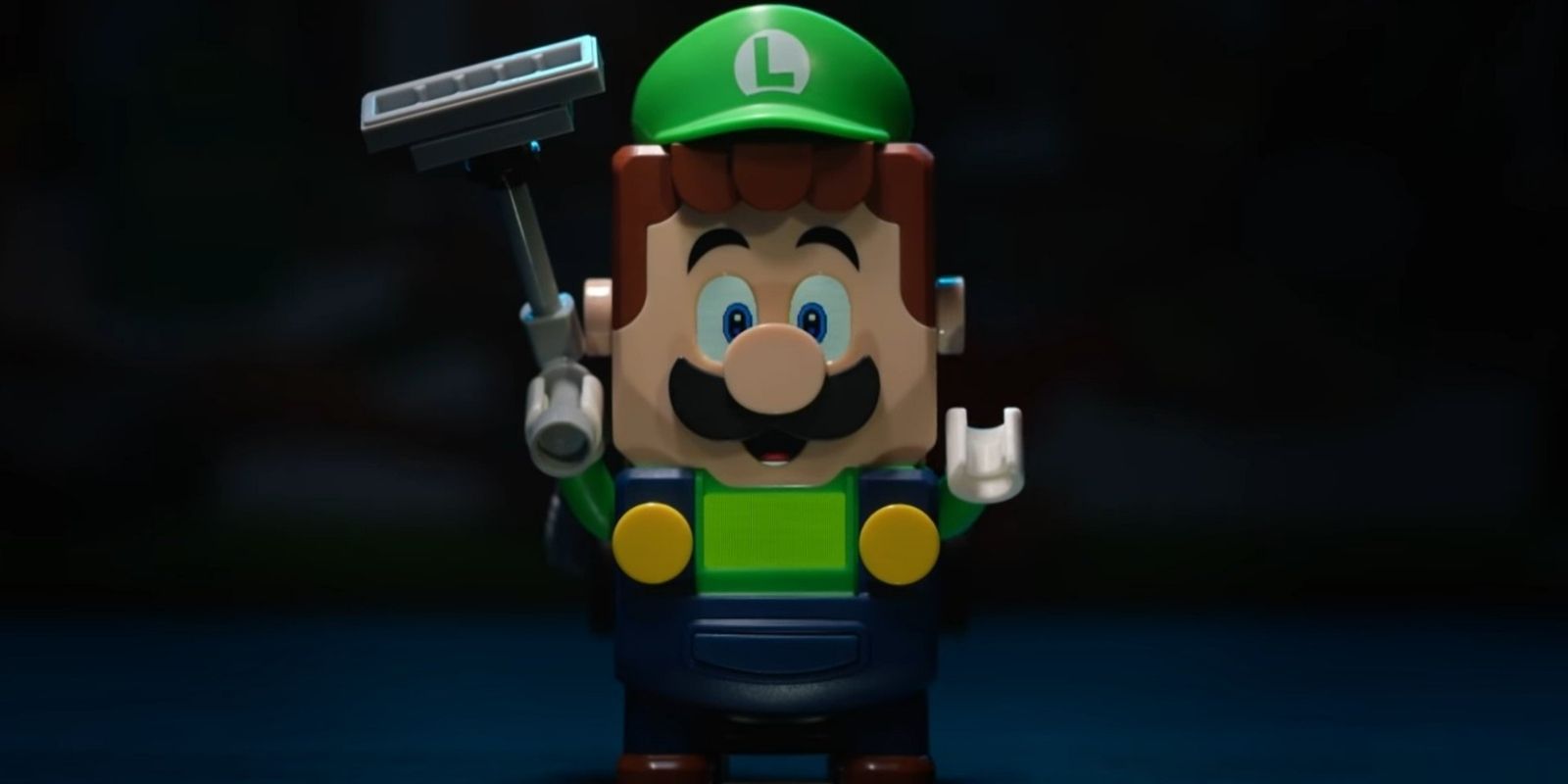 LEGO Luigi as seen in the Luigi's Mansion set