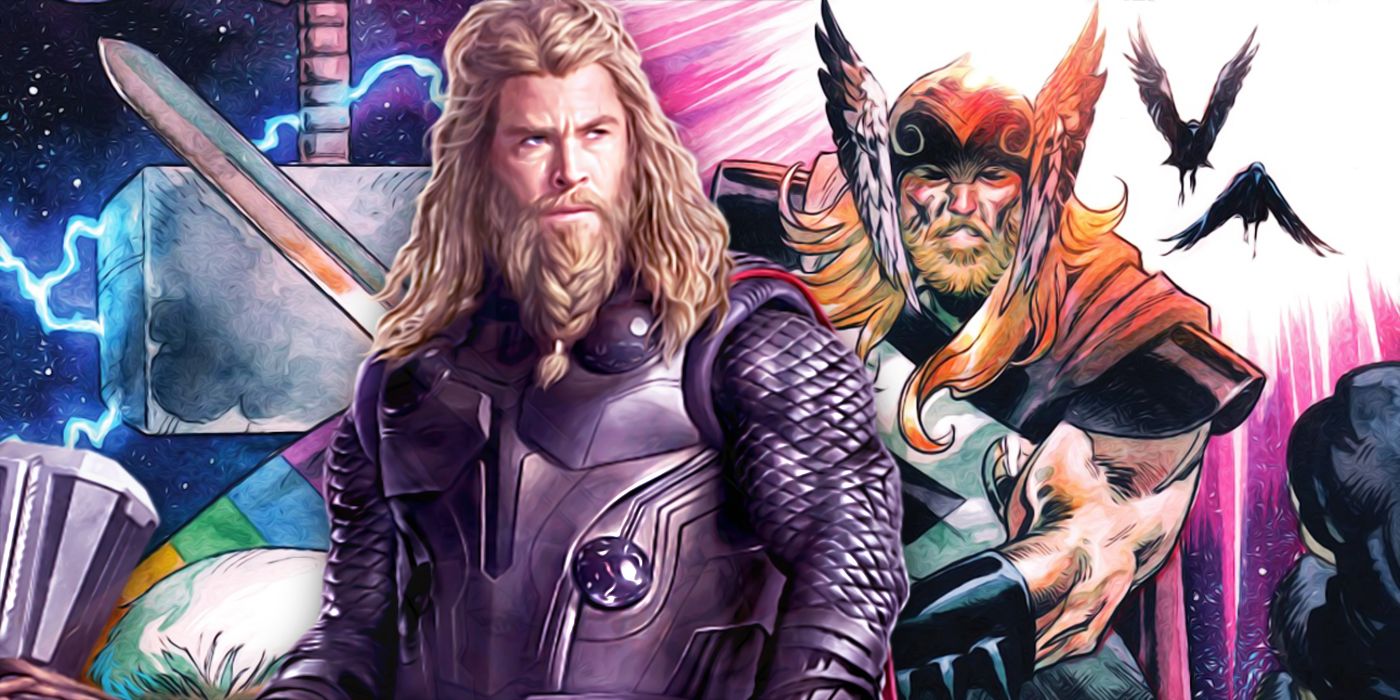 MCU Thor and Comic Book Thor together