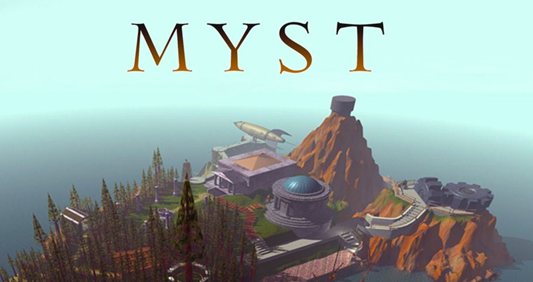 An image depicting the island in Cyan's Myst.