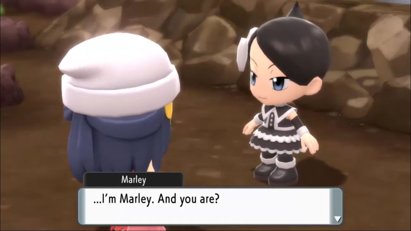 Screenshot of Marley from Pokémon Brilliant Diamond and Shining Pearl.