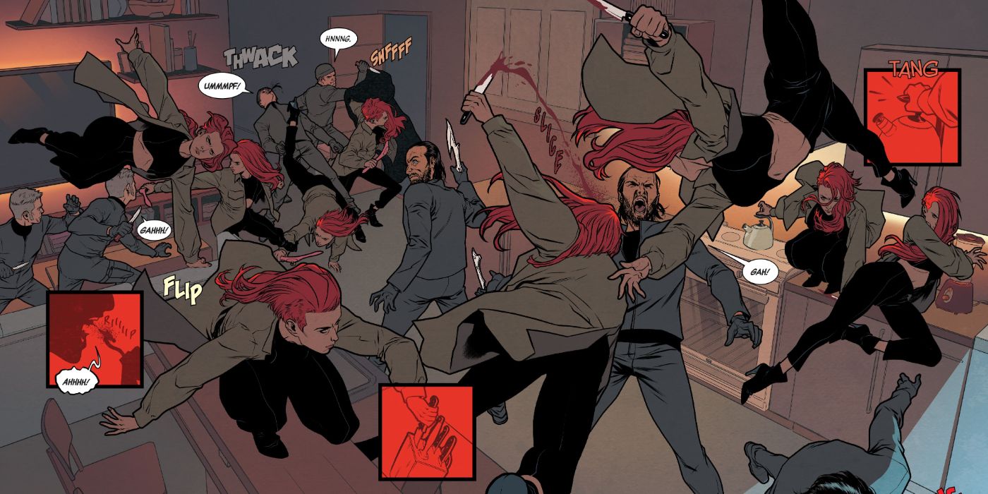 Marvel Black Widow #3 Fight.