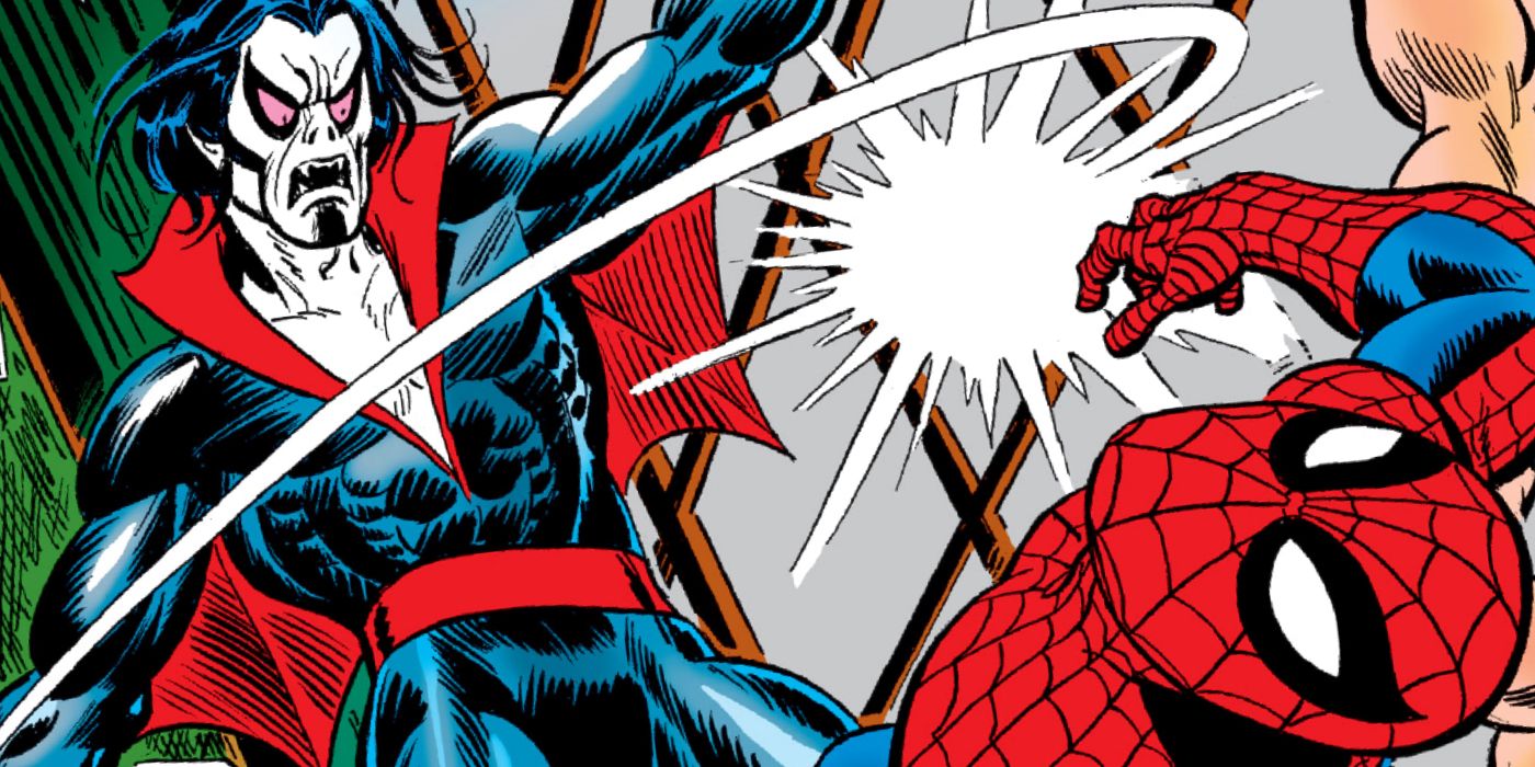 Morbius Spider-Man fight