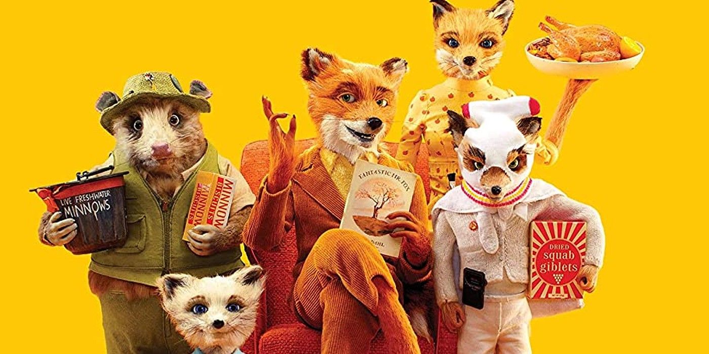 Mr Fox Poses With His Family In Fantastic Mr Fox