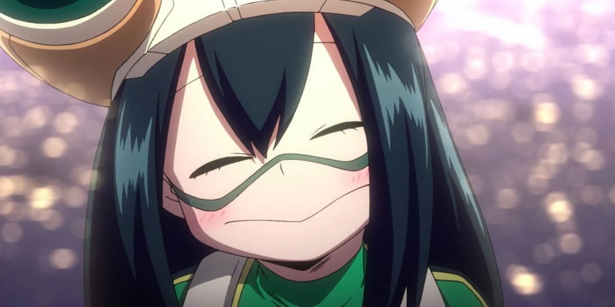 froppy smiling from my hero academia